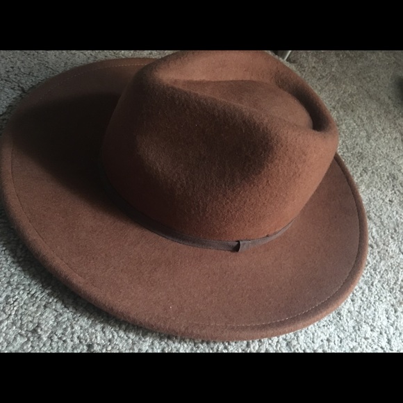 Caramel Wool Rancher Hat w/ Chocolate Ribbon - Picture 2 of 4